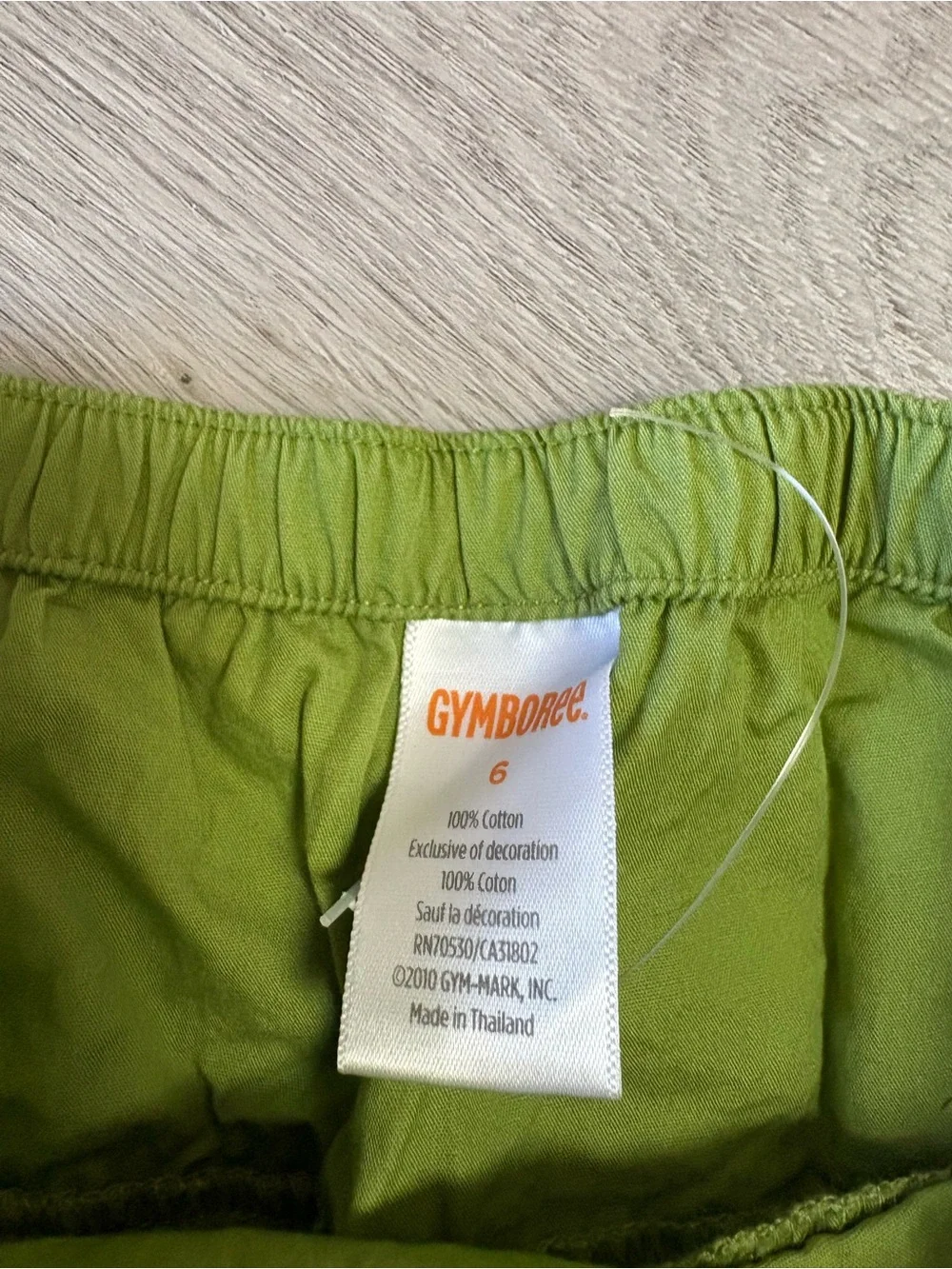 Gymboree Lime Green Tiered Ruffle Skirt with White Trim